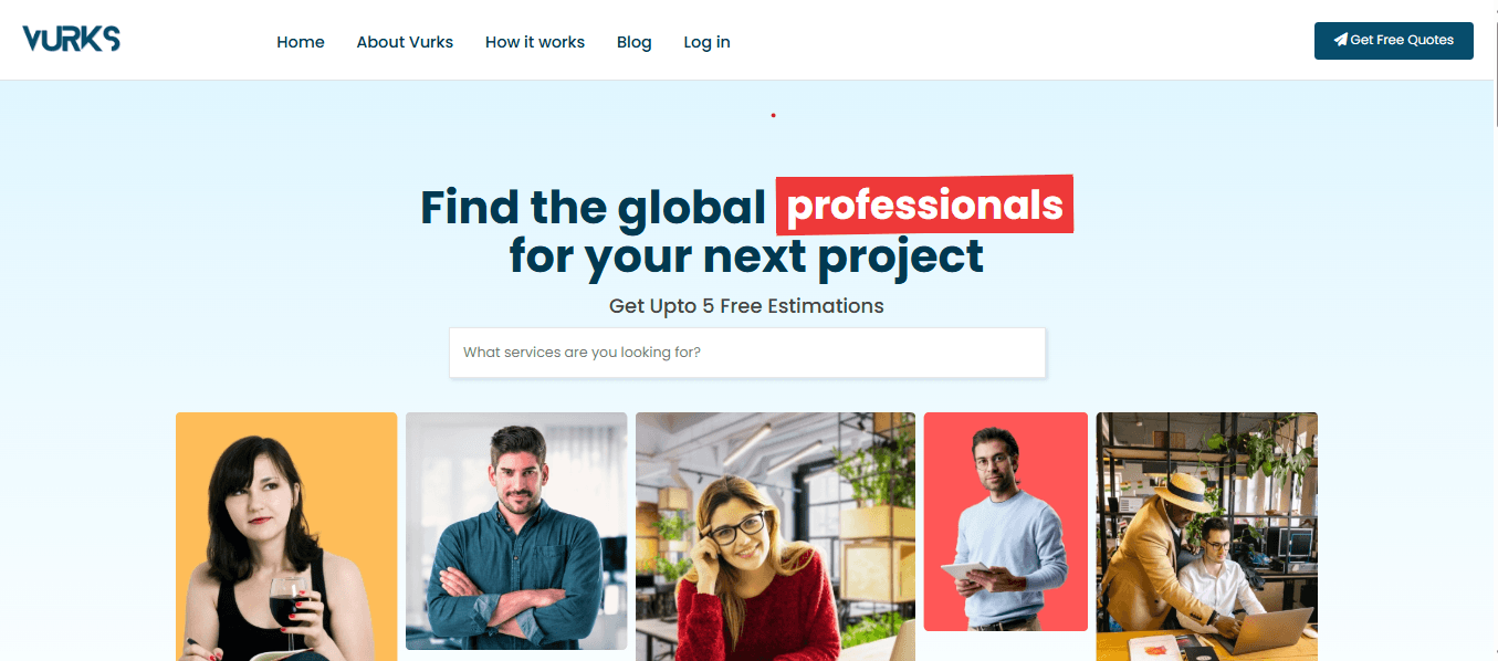 Mohsin Imran - Full Stack Laravel and Next.js Developer case study screenshot for Vurks - Freelance Marketplace Platform